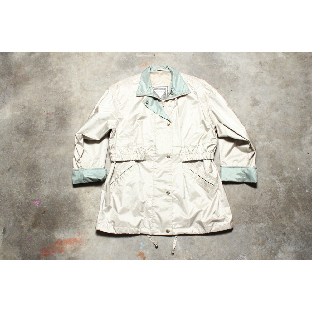 Vintage 90's Fleet Street Cinched Elastic Waist Champagne Jacket - Large